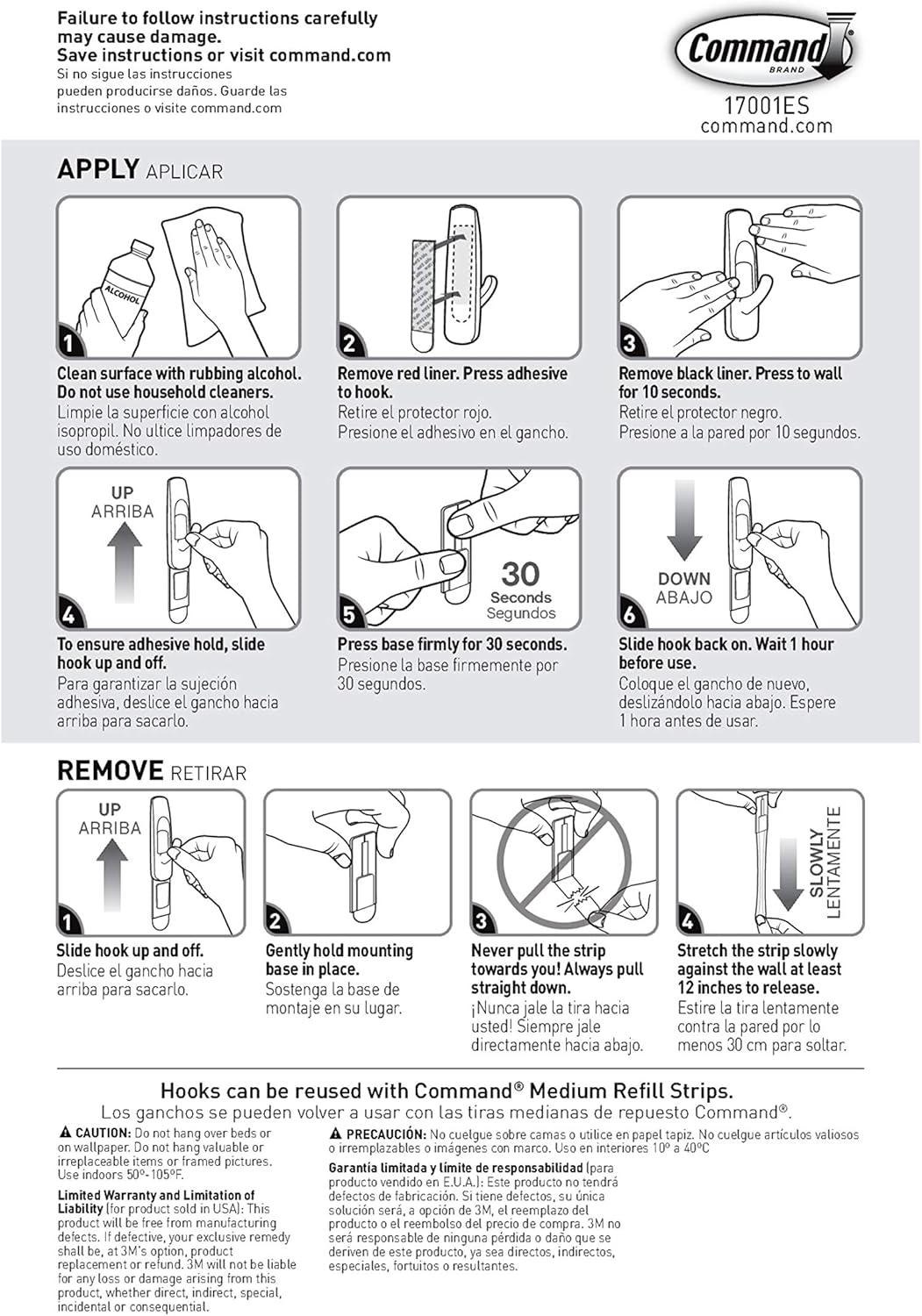 Command Medium Utility Hook Mega Pack – Removable Adhesive Hooks for Bedroom Walls and Entryway Styling