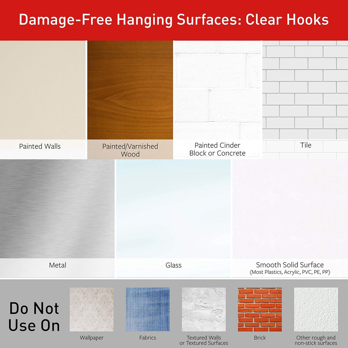 Command Picture Hangers and Clear Wall Hooks - Invisible Decor Display for Holiday Christmas Decorating and Home Styling