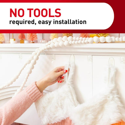 Command Picture Hangers and Clear Wall Hooks - Invisible Decor Display for Holiday Christmas Decorating and Home Styling
