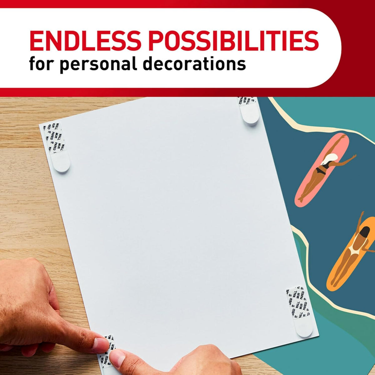 Command Poster Strips Gift Set for College Students, Damage-Free Dorm Wall Hangers in 64-Strip Value Pack