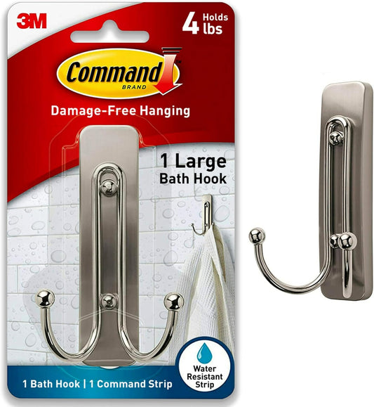 command water-resistant adhesive strip rated for 4 lb maximum load