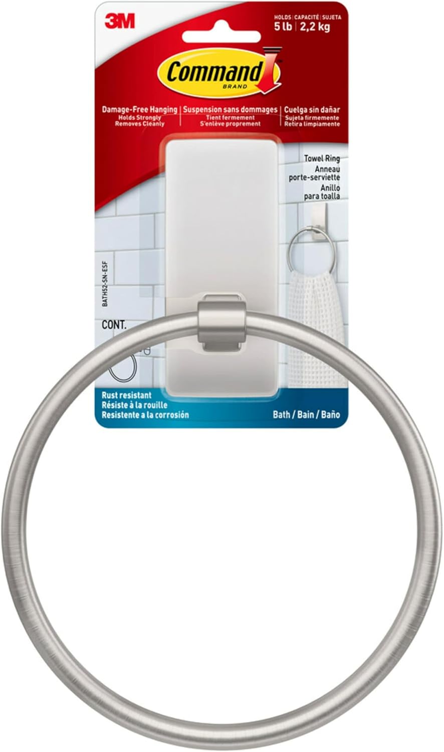 command water-resistant adhesive strips included (2 per package)