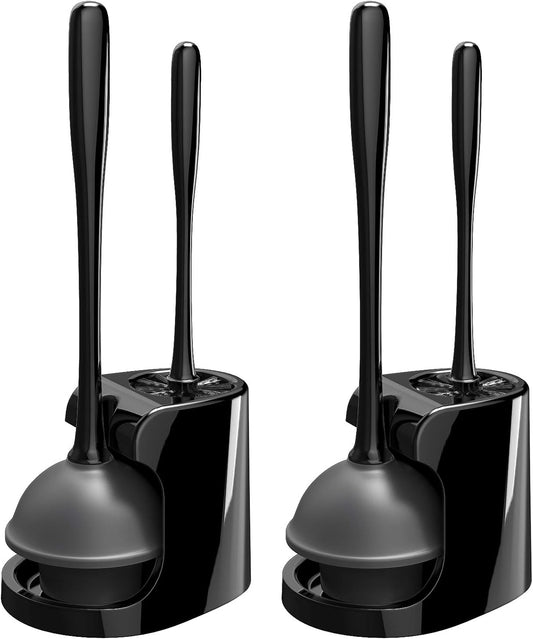 commercial-grade rubber suction cup plunger for maximum plunging power on toilets, sinks, and shower drains