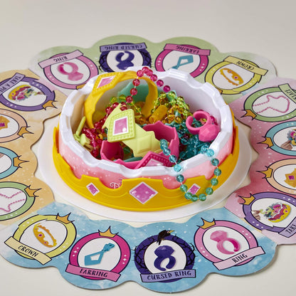 compact 10.51 x 10.51 inch gameboard with multicolor plastic components