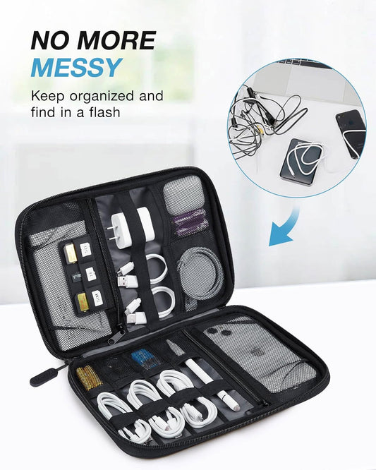 compact 10.6" l x 7.5" w x 1.2" h footprint that fits inside backpacks and carry-ons