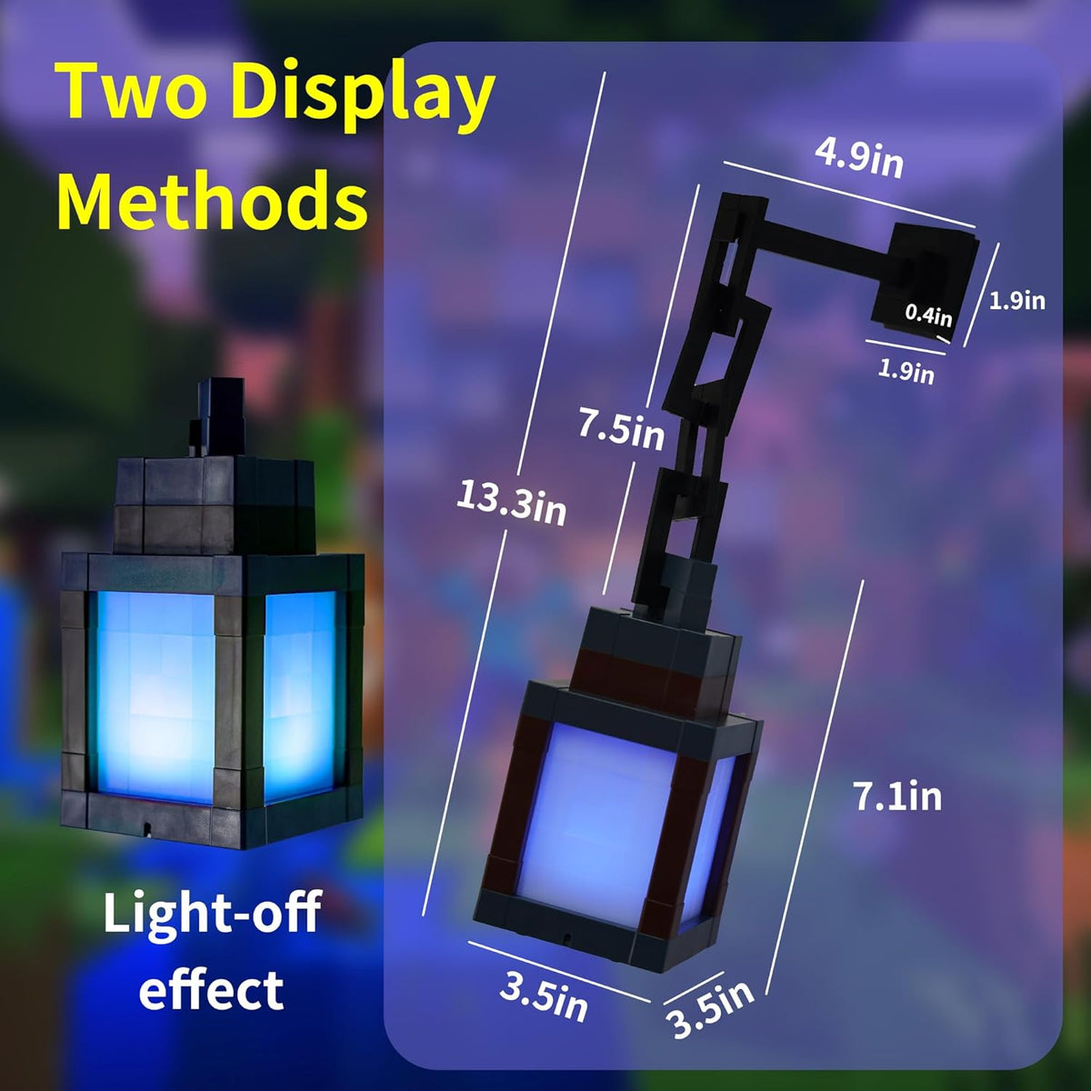compact 3.5 x 3.5 x 7 inch abs and acrylic body for lightweight portability