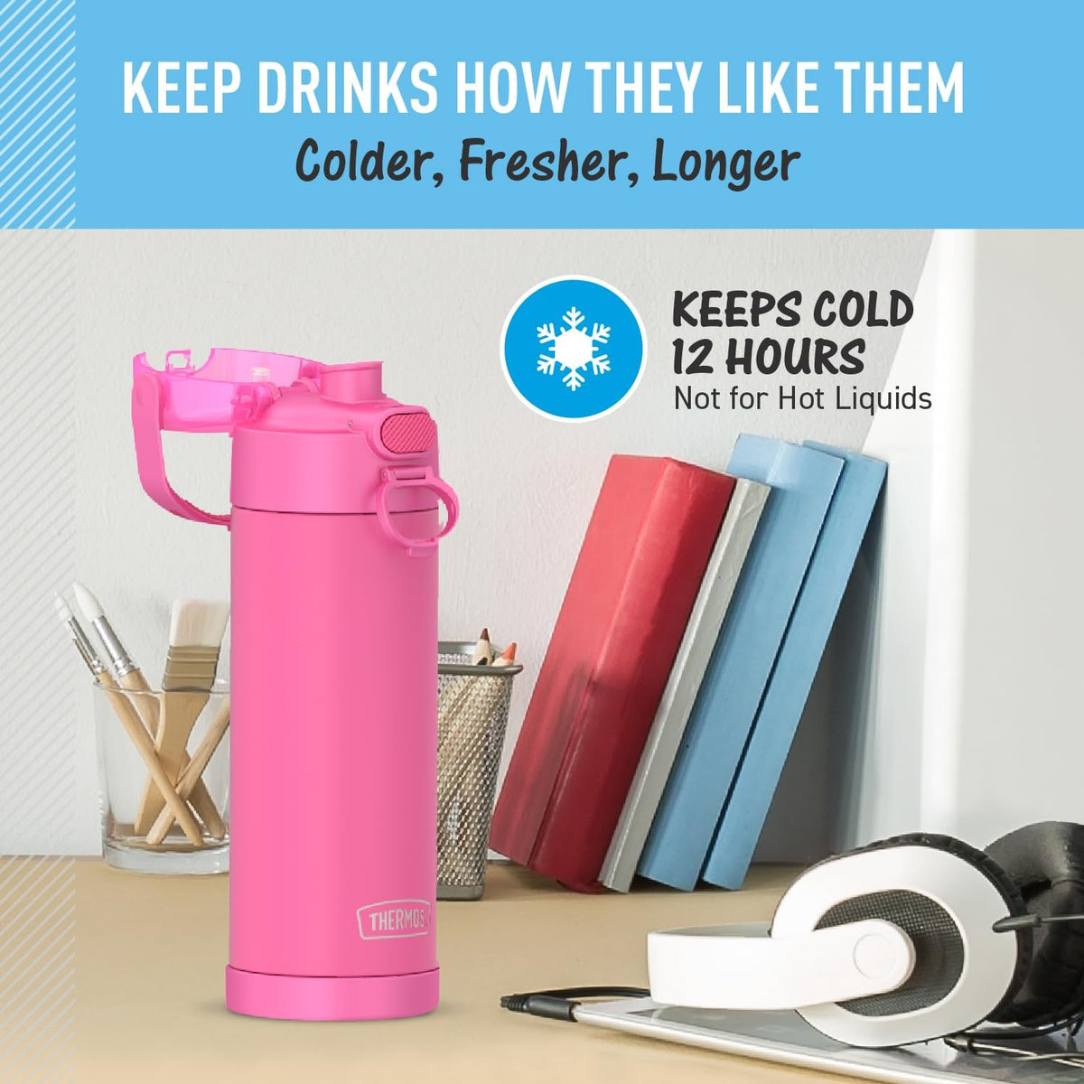 compact lightweight 16 oz / 8.4-inch-tall kid-friendly form factor