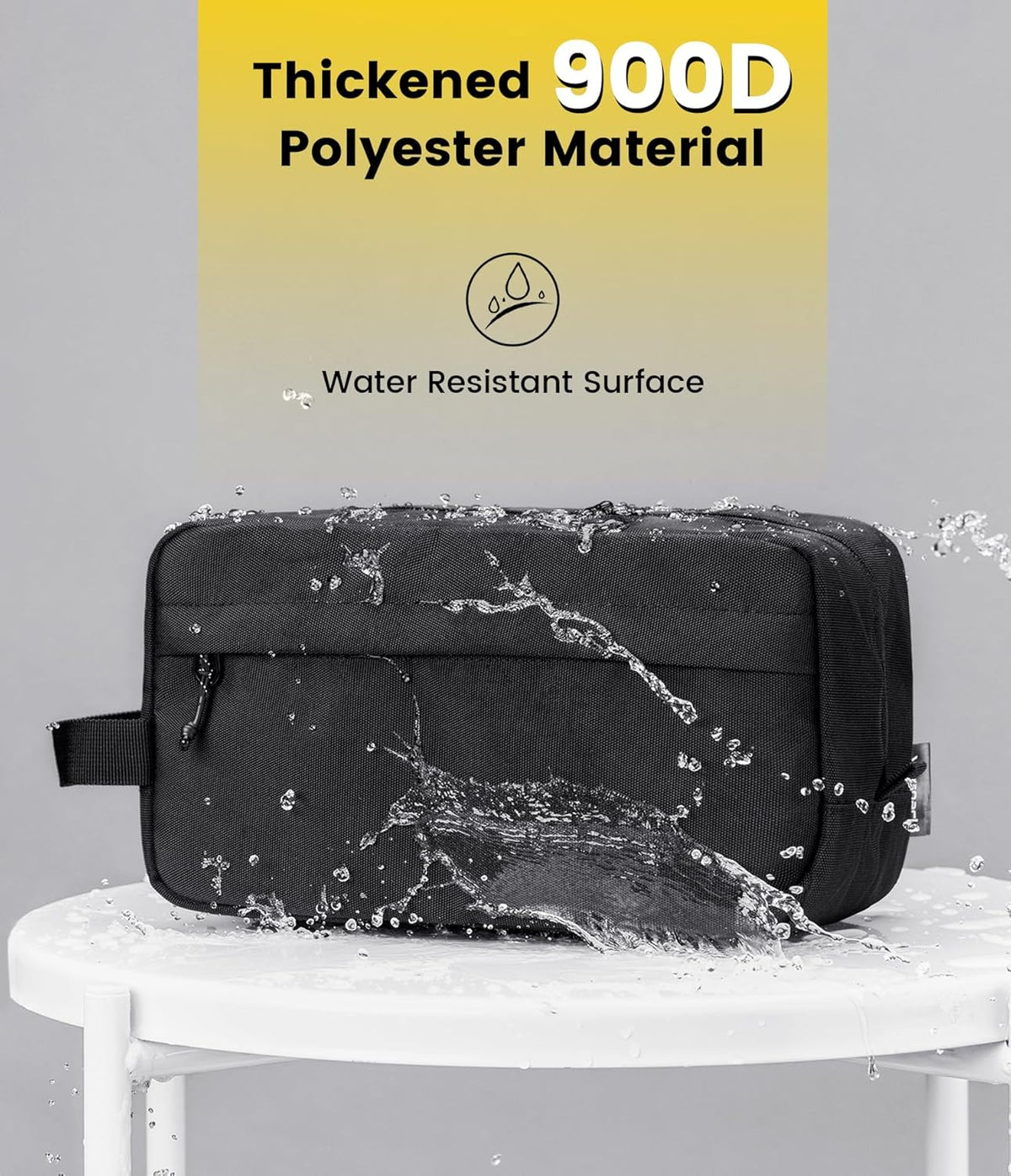 compact zippered closure designed for suitcase or carry-on packing
