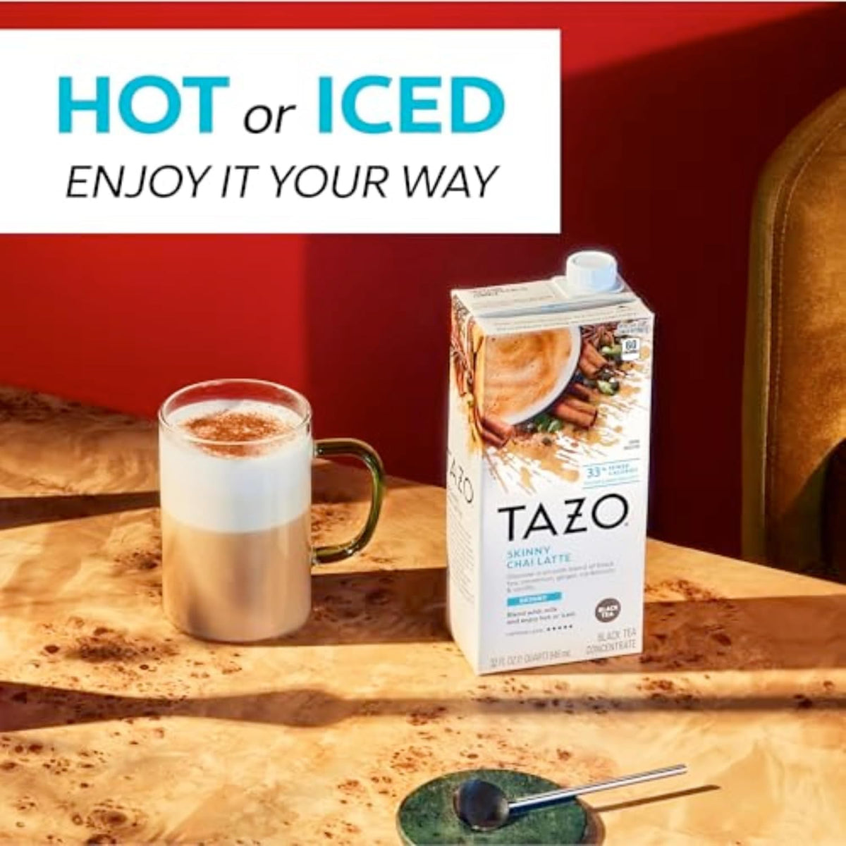 compatible with dairy, low-fat, fat-free, and plant-based milks such as oat or almond