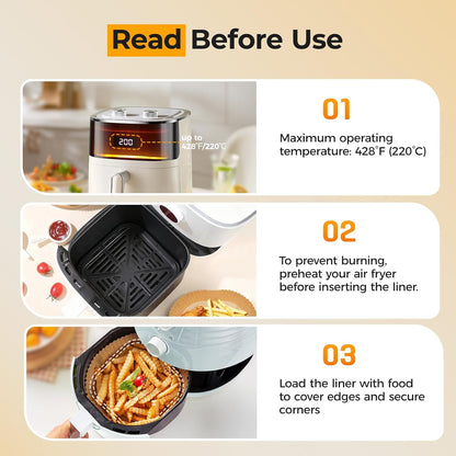 compatible with ninja af181/af141, cosori, and chefman 5-8 qt air fryer baskets