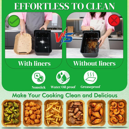 compatible with ninja dz550/dz201/dz401/dz302, ninja sl401, bella 4qt/6qt slim, and chefman 6qt/9qt dual air fryers