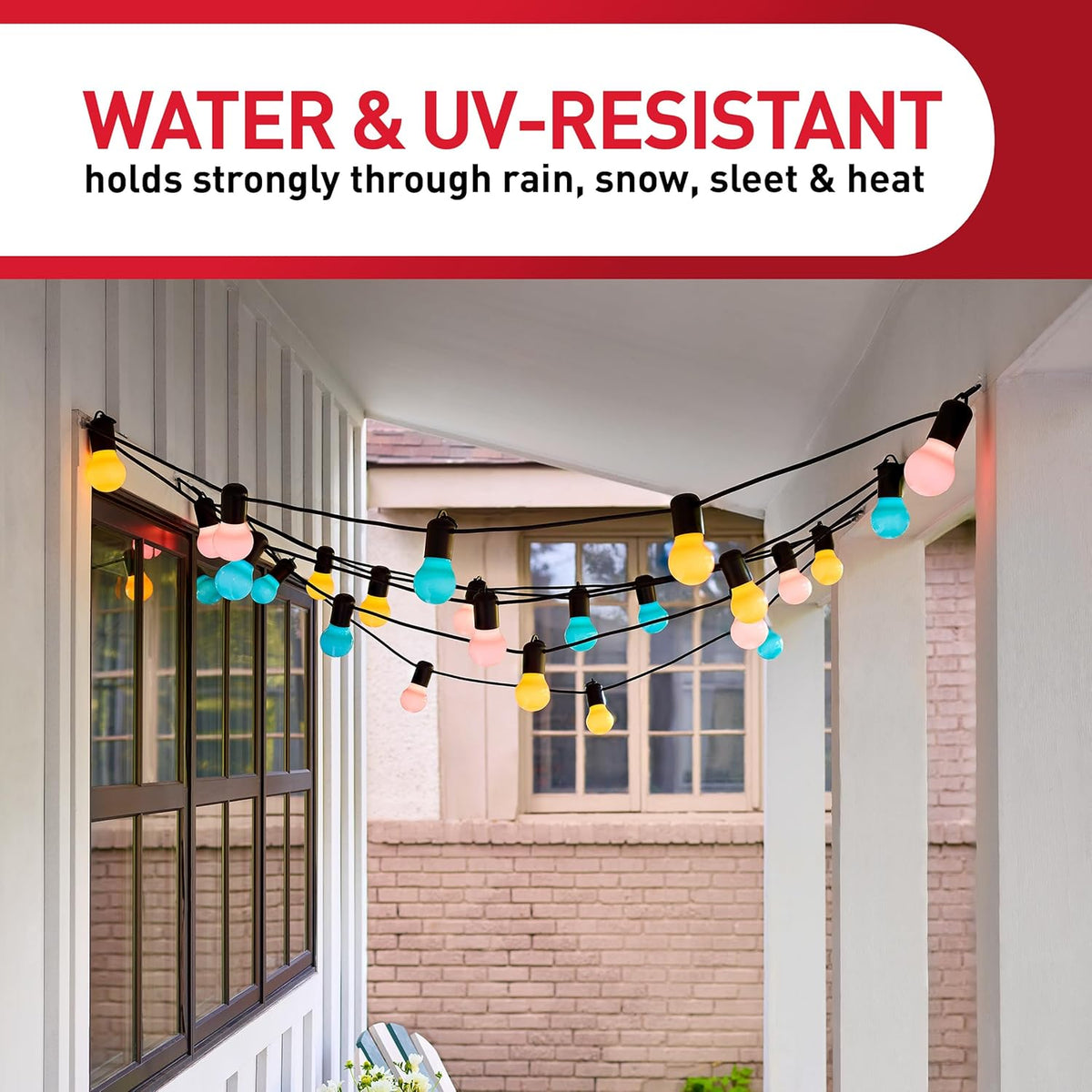 compatible with smooth surfaces including vinyl siding, soffits, finished fences, tile, painted cinder block, and windows