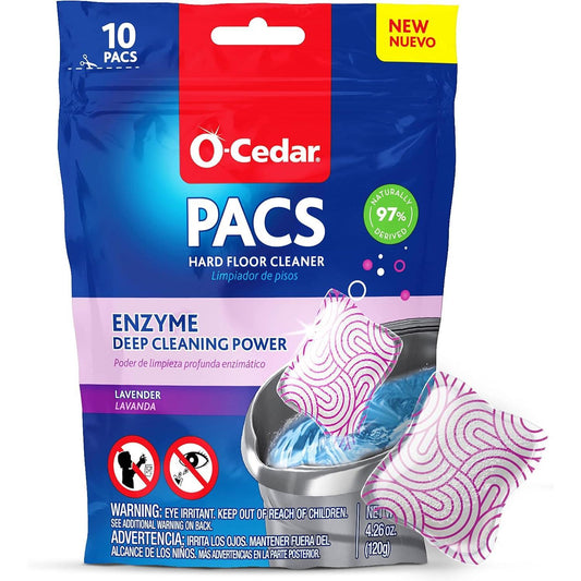 concentrated single-dose pac that dissolves in 1.6 gallons of water with a fizzing action
