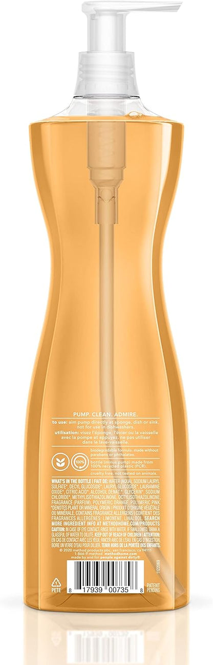 contoured bottle shape for easy grip while washing