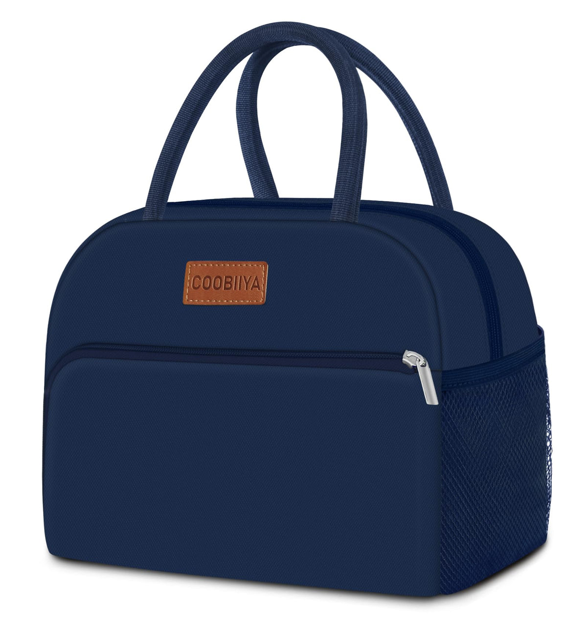 Coobiiya Lunch Bag for Men and Women - Navy Blue, Aluminum, 10.8&amp;#34; x 6.3&amp;#34; x 8.85&amp;#34; - Spacious, Lightweight, and Durable