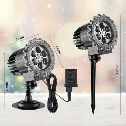 Cool-Touch LED Snowflake Projector – Safe Holiday Lighting Around Kids and Pets