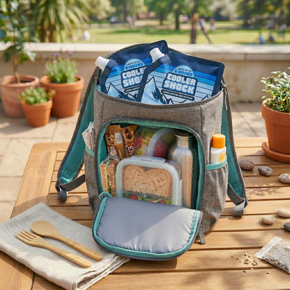 Cooler Shock Reusable Ice Packs for Cooler - Useful Valentine or Mother's Day Gift for the Picnic Lover in Your Life