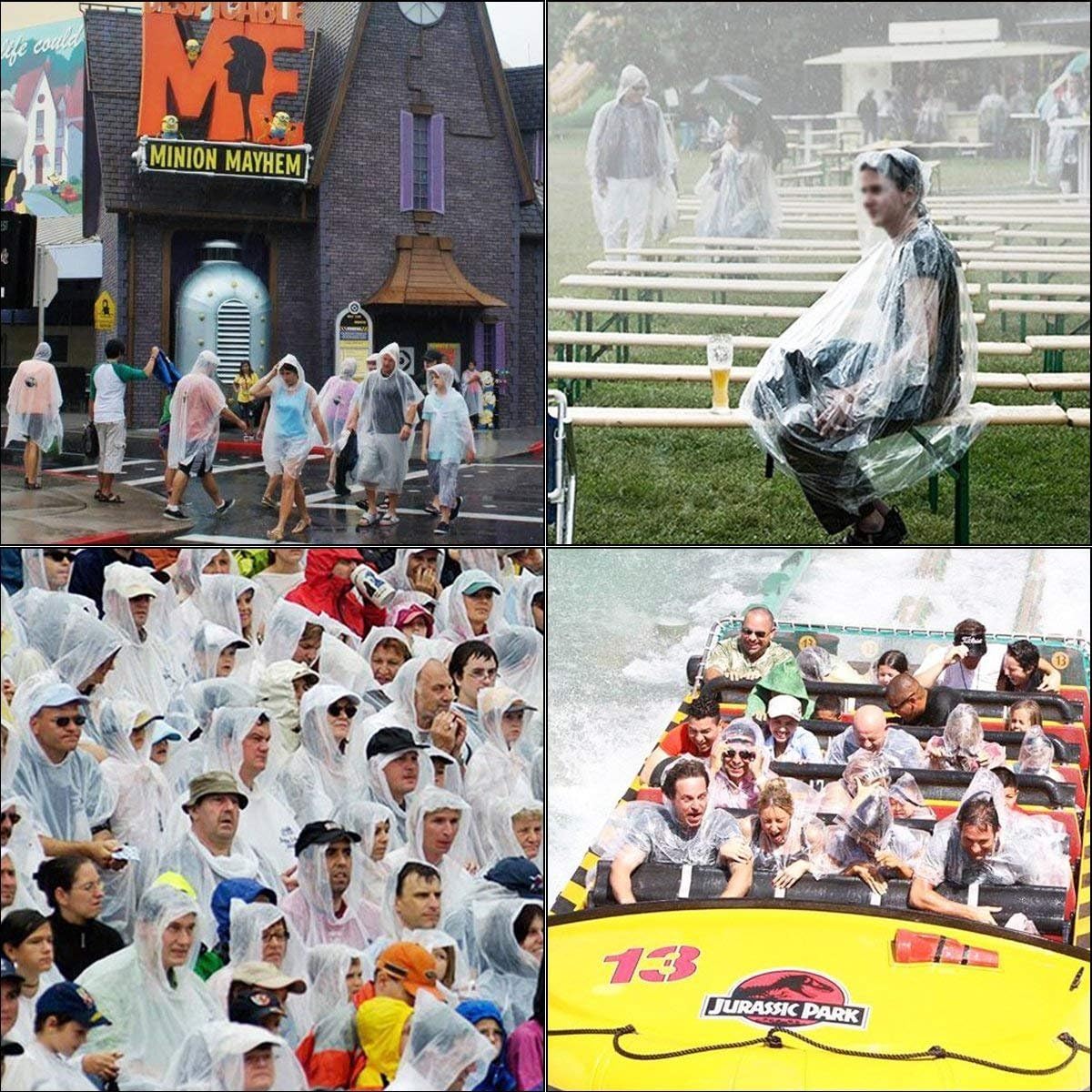 COOY Travel Rain Poncho Set – Compact Foldable Cover-Up for City Tours, Picnics, and Stadium Outings