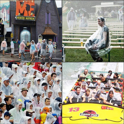 COOY Travel Rain Poncho Set – Compact Foldable Cover-Up for City Tours, Picnics, and Stadium Outings