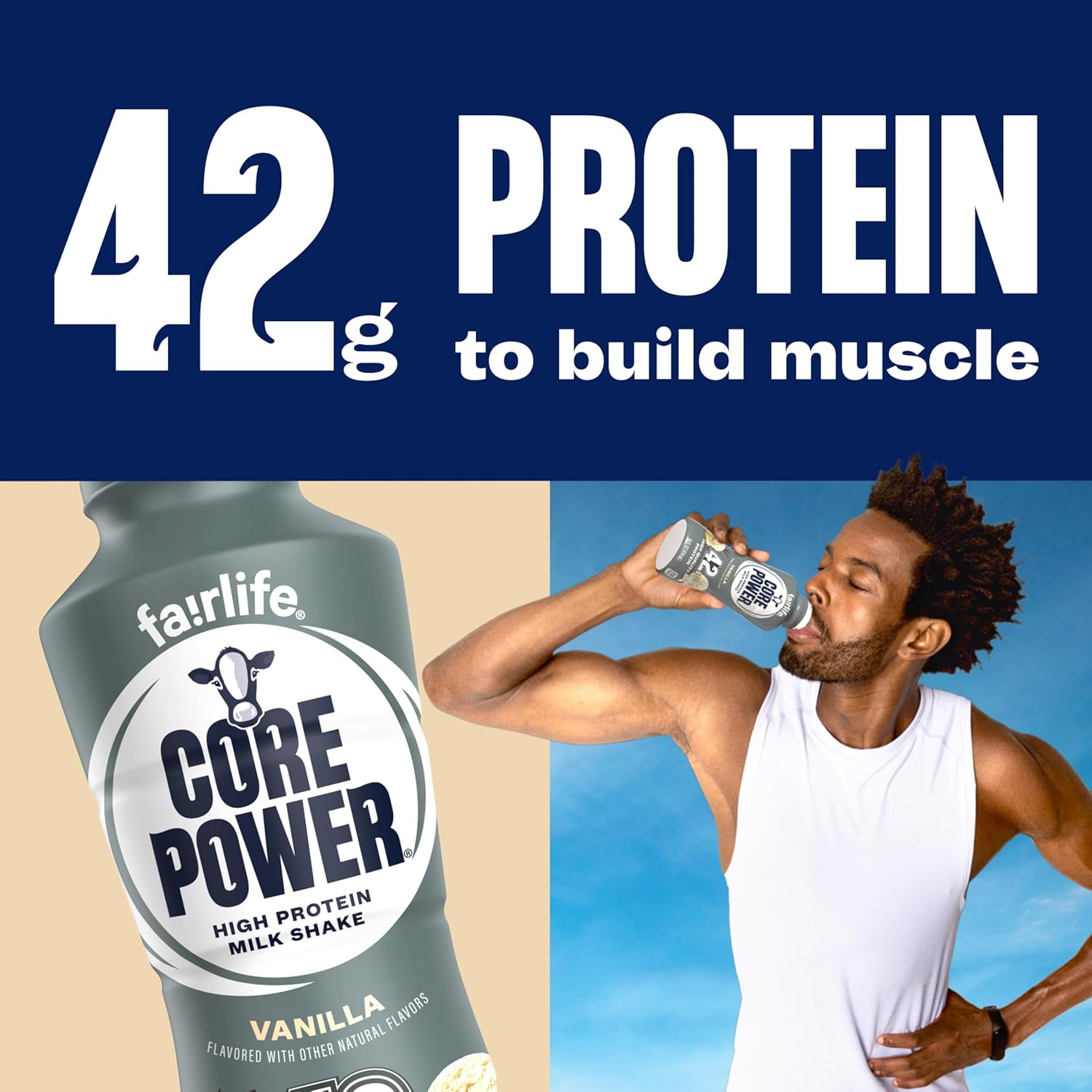 Core Power Elite High Protein Shake – Sideline Recovery Drink for Competitive Athletes, 42g, 14oz, 12 Pack