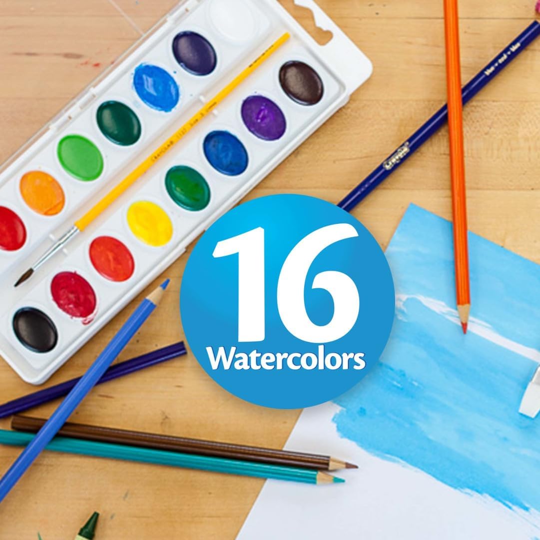 Crayola Educational Watercolor Set – Versatile Art Supply for Homeschool Curriculum and Group Activities