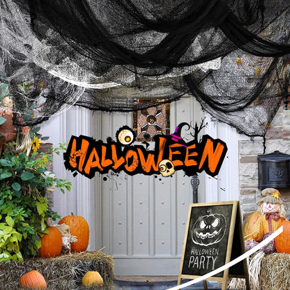 Creepy Cloth Halloween Gauze Cloths – Cozy Yet Creepy Home Decor for Staircase and Entryway