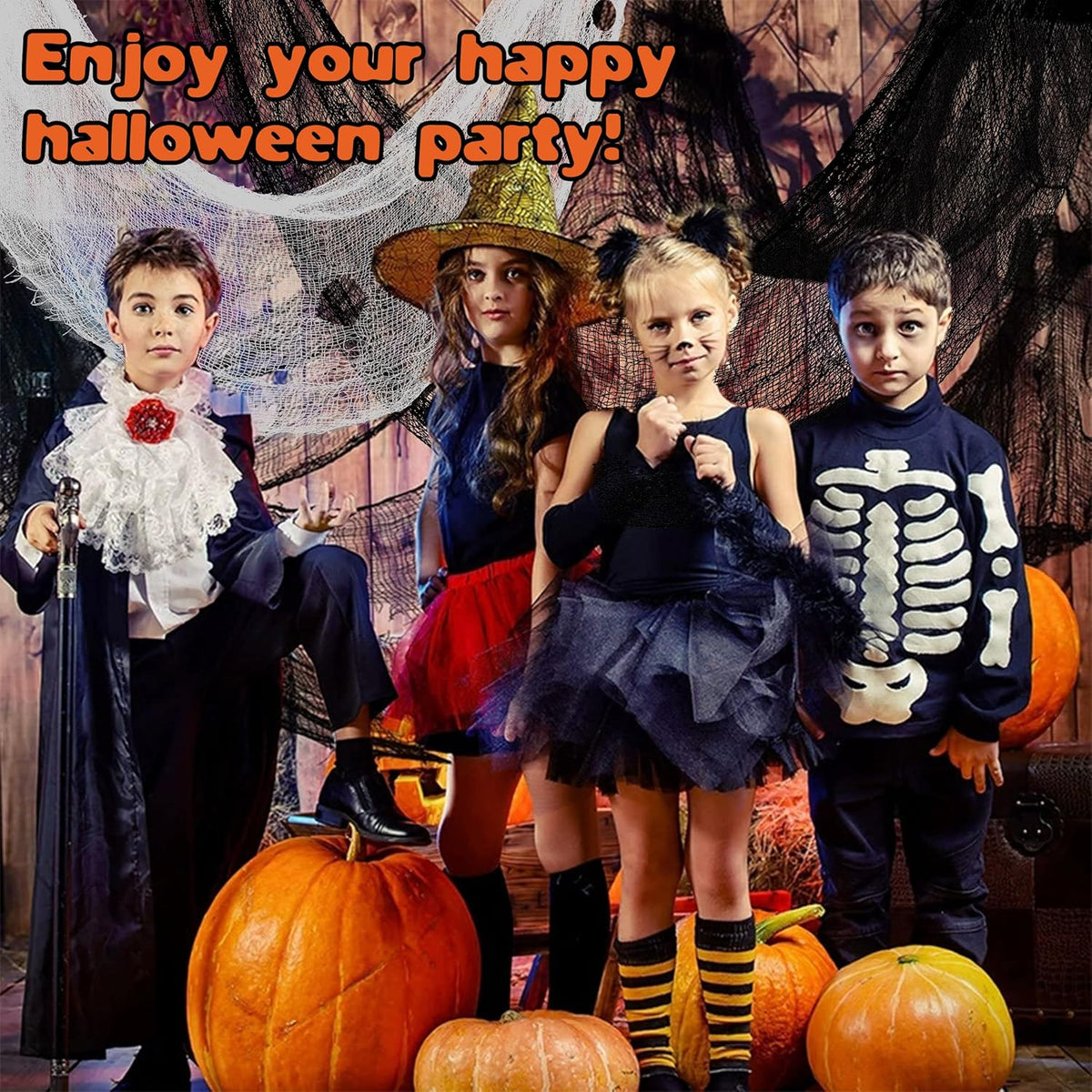 Creepy Cloth Halloween Gauze Cloths – Cozy Yet Creepy Home Decor for Staircase and Entryway