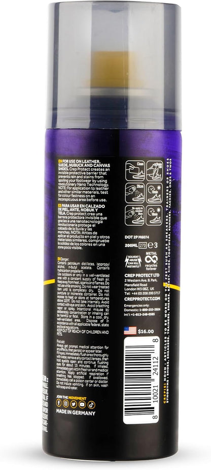 Crep Protect Shoe Protector Spray - Parent-Approved Waterproofing for Children Who Treat Shoes Like Outdoor Toys