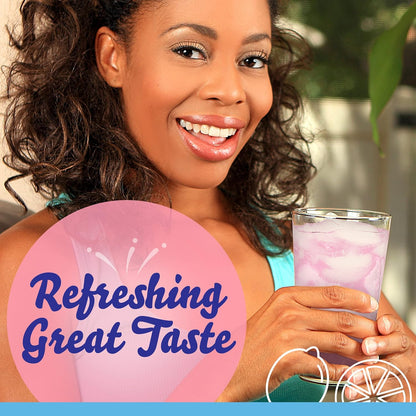 Crystal Light Raspberry Lemonade Powdered Mix – Zero Sugar Hydration Support for Weight Management Goals