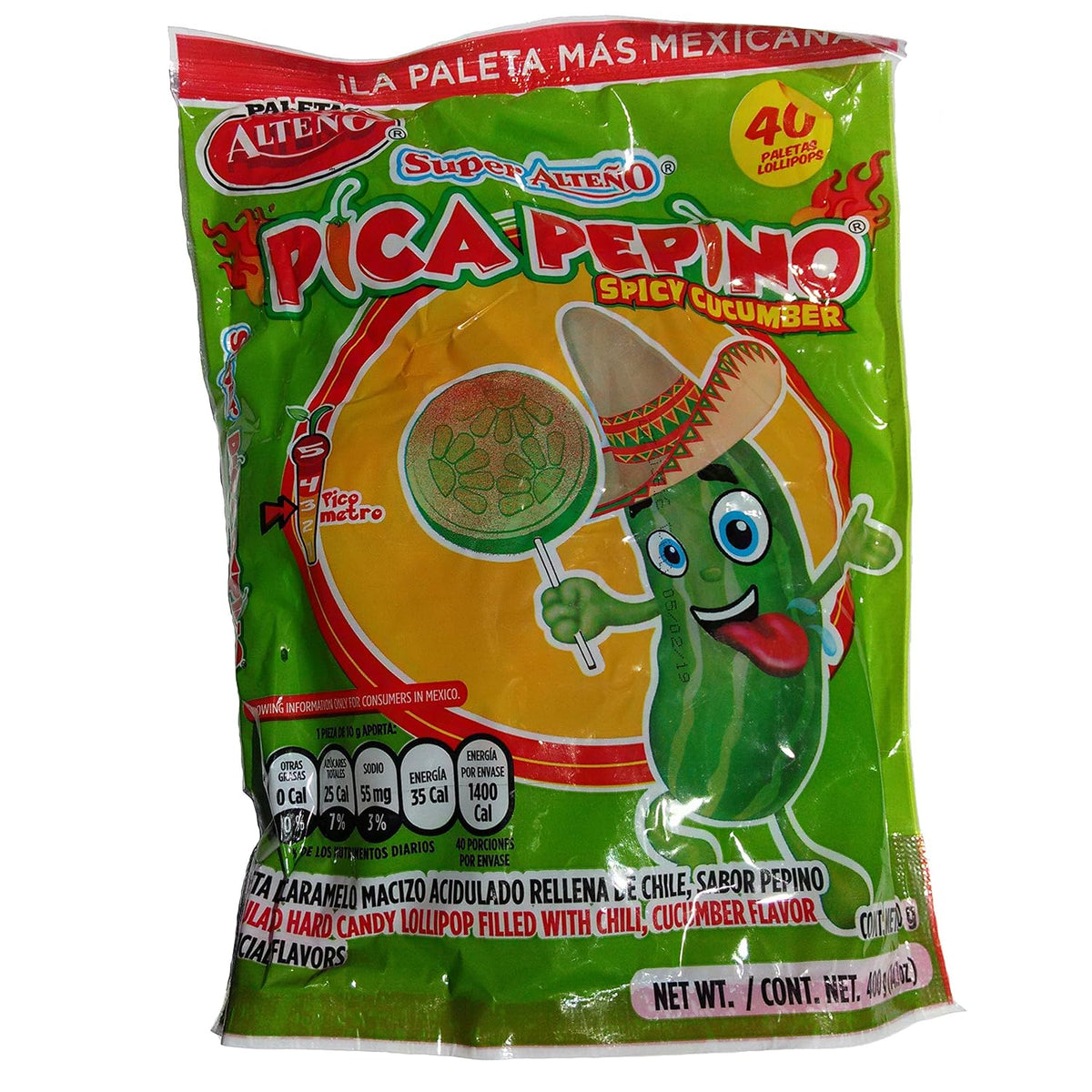 cucumber with chili flavor profile (mexican pepino-style)
