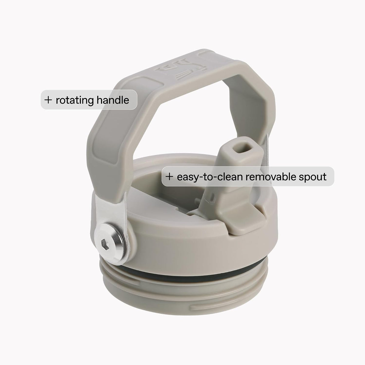 cupholder-compatible dimensions (3.31" wide) and folding grab handle for portability