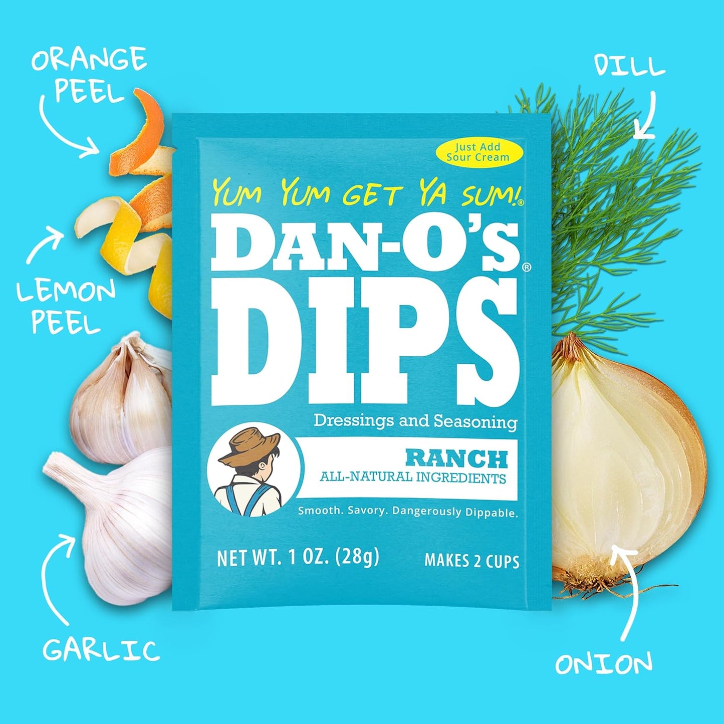 Dan-O's Dips Variety Pack – Portable Dip Mixes for Backyard Cookouts and Patio Parties