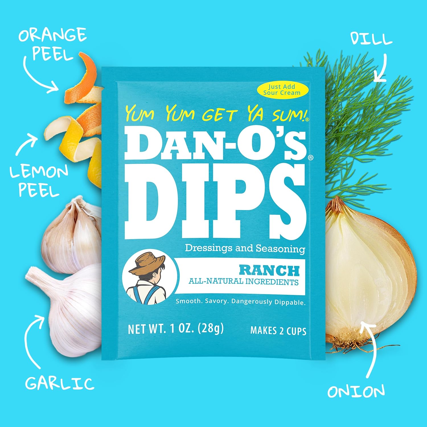 Dan-O's Dips Variety Pack – Portable Dip Mixes for Backyard Cookouts and Patio Parties
