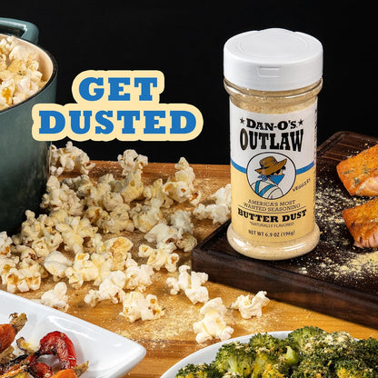 Dan-O's Outlaw Butter Dust – Buttery Dry Rub for Backyard Grilling, Patio Cookouts, and Camping Meals
