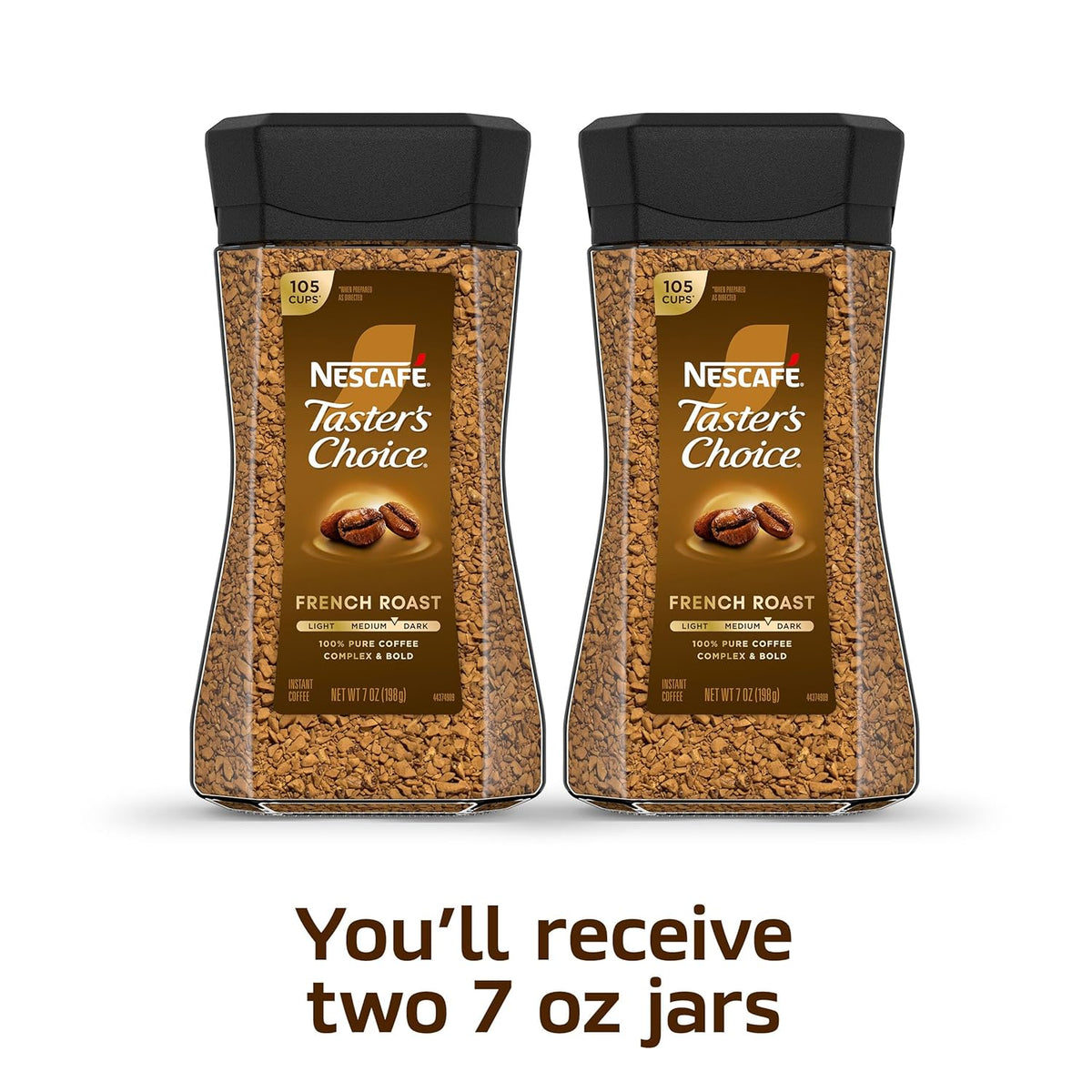 dark french roast blend made from 100% arabica and robusta beans