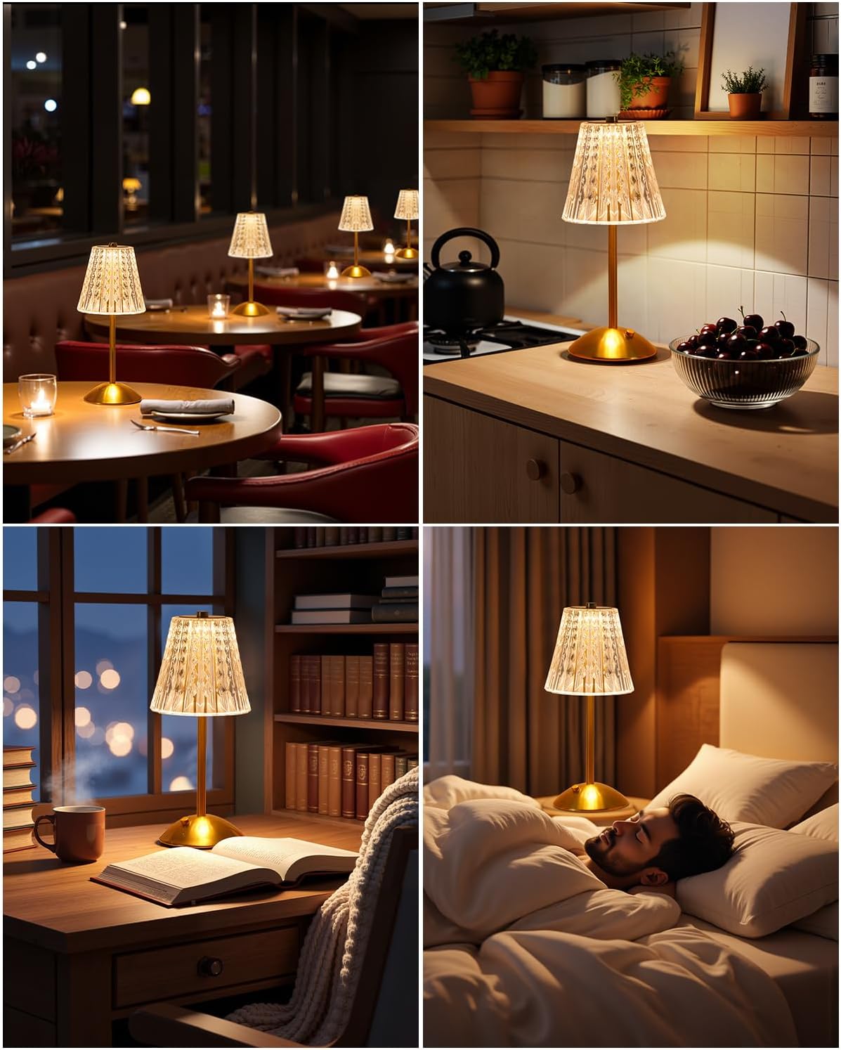 Dask Lamp 3500mAh Rechargeable LED Lamp – Modern Decor Piece for Kitchen Island and Dining Room Centerpiece