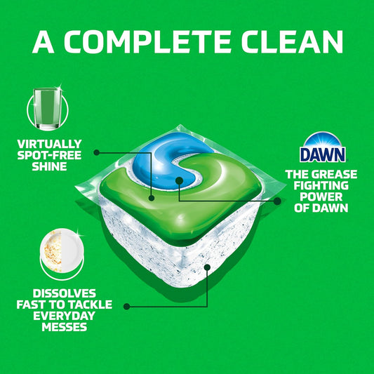 dawn-powered grease-fighting formula integrated into each pod