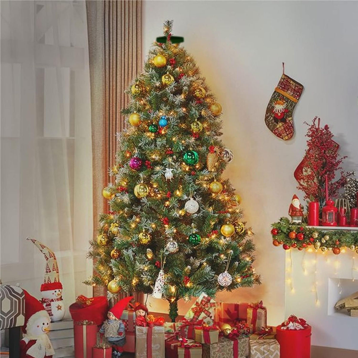 Dazzle Bright Christmas Tree Lights – 8 Lighting Mode Ambient Light for Bedroom, Window and Mantel Styling