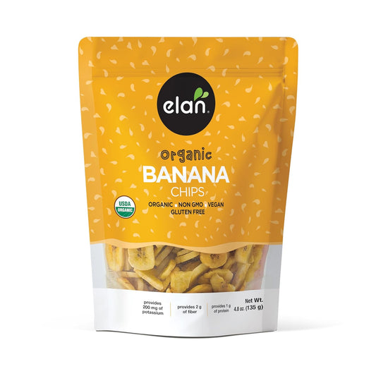 dehydrated banana slices (96% water removed) for concentrated flavor and crunch