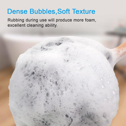 dense, fluffy mesh structure engineered for rich foaming with minimal product
