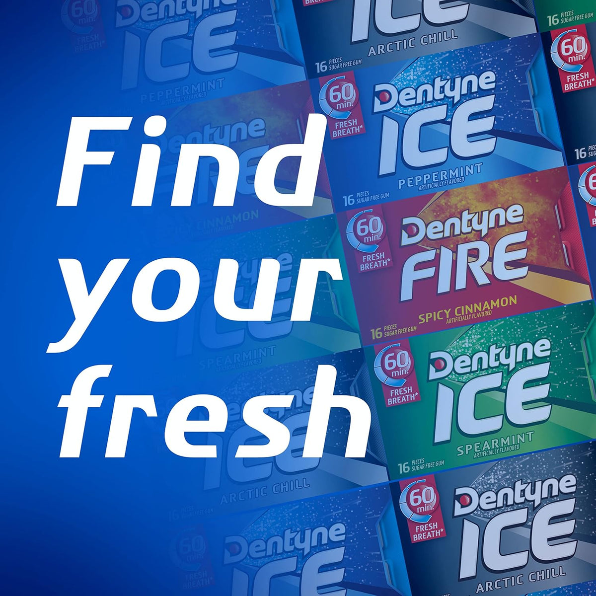 Dentyne Ice Winter Chill Sugar-Free Chewing Gum – Portable Fresh Breath Pack for Commuters and Remote Workers