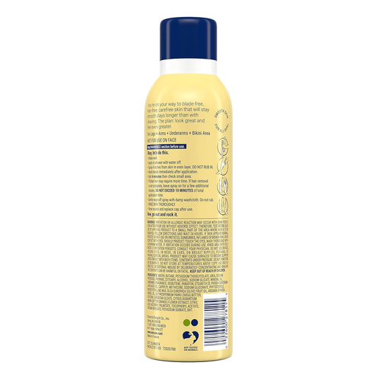 depilatory formula removes hair from below the skin's surface