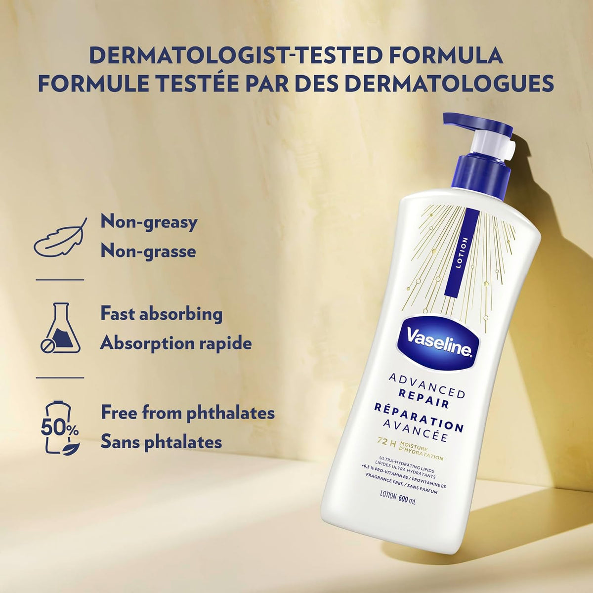 dermatologist-tested 20.3 oz bottle available in pack of 3 or pack of 4