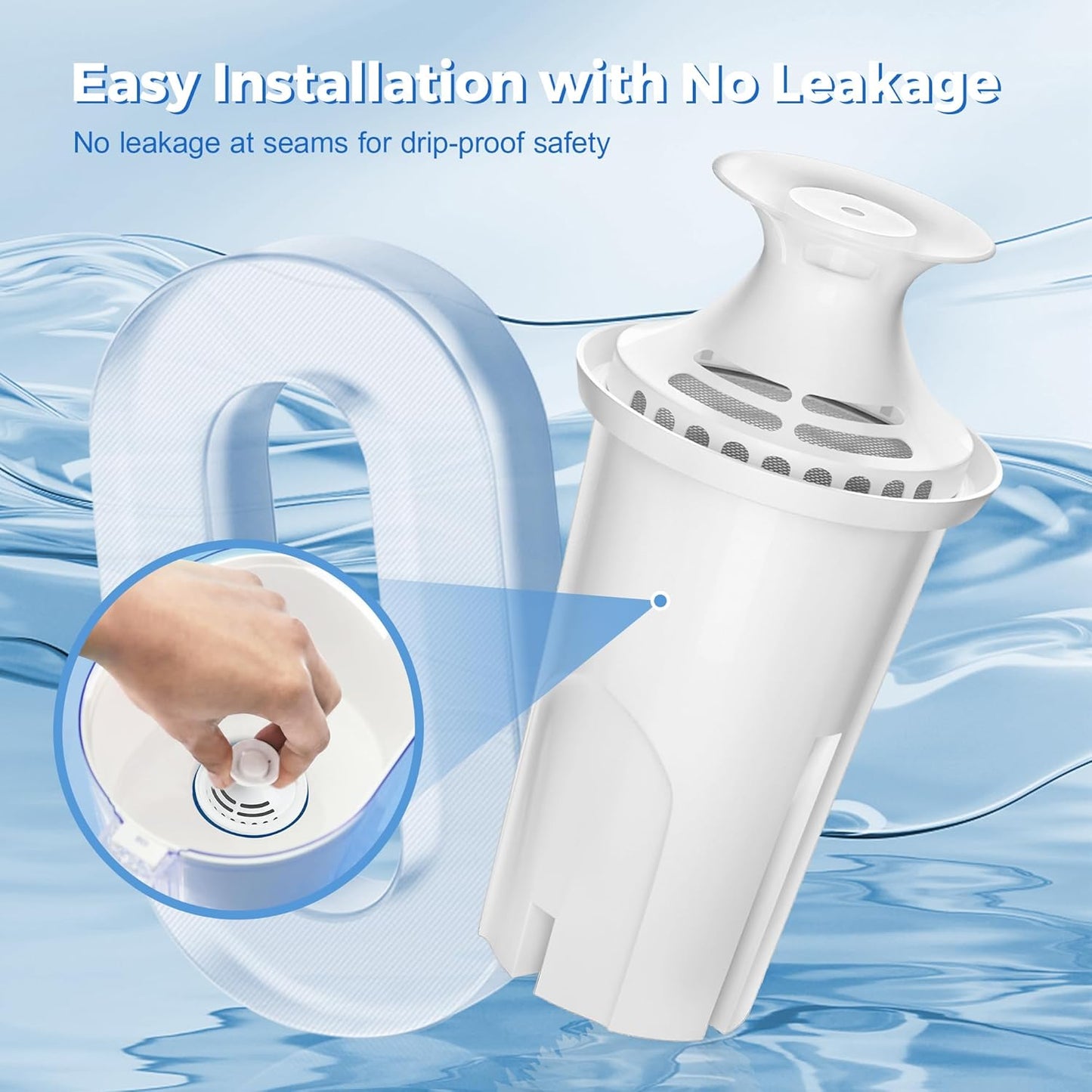 DESENRUIS Water Filter Replacement for Brita Pitchers – Daily Hydration Ritual for Home Kitchen Wellness Routine