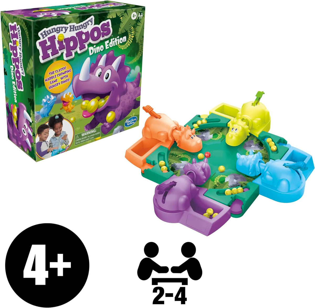 designed for 2 to 4 players, ages 4 and up