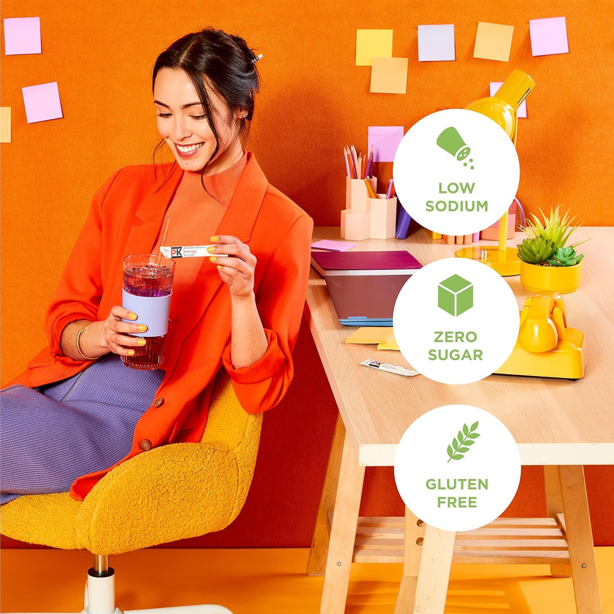 designed to dissolve in a standard 16.9 fl oz water bottle with a simple shake