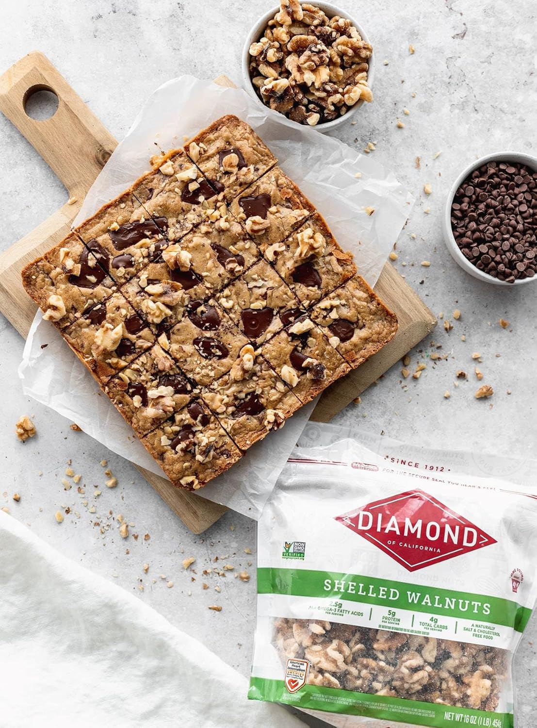 Diamond of California Walnut Halves – Healthy Gourmet Gift for Bakers and Home Cooks, Ready to Bake