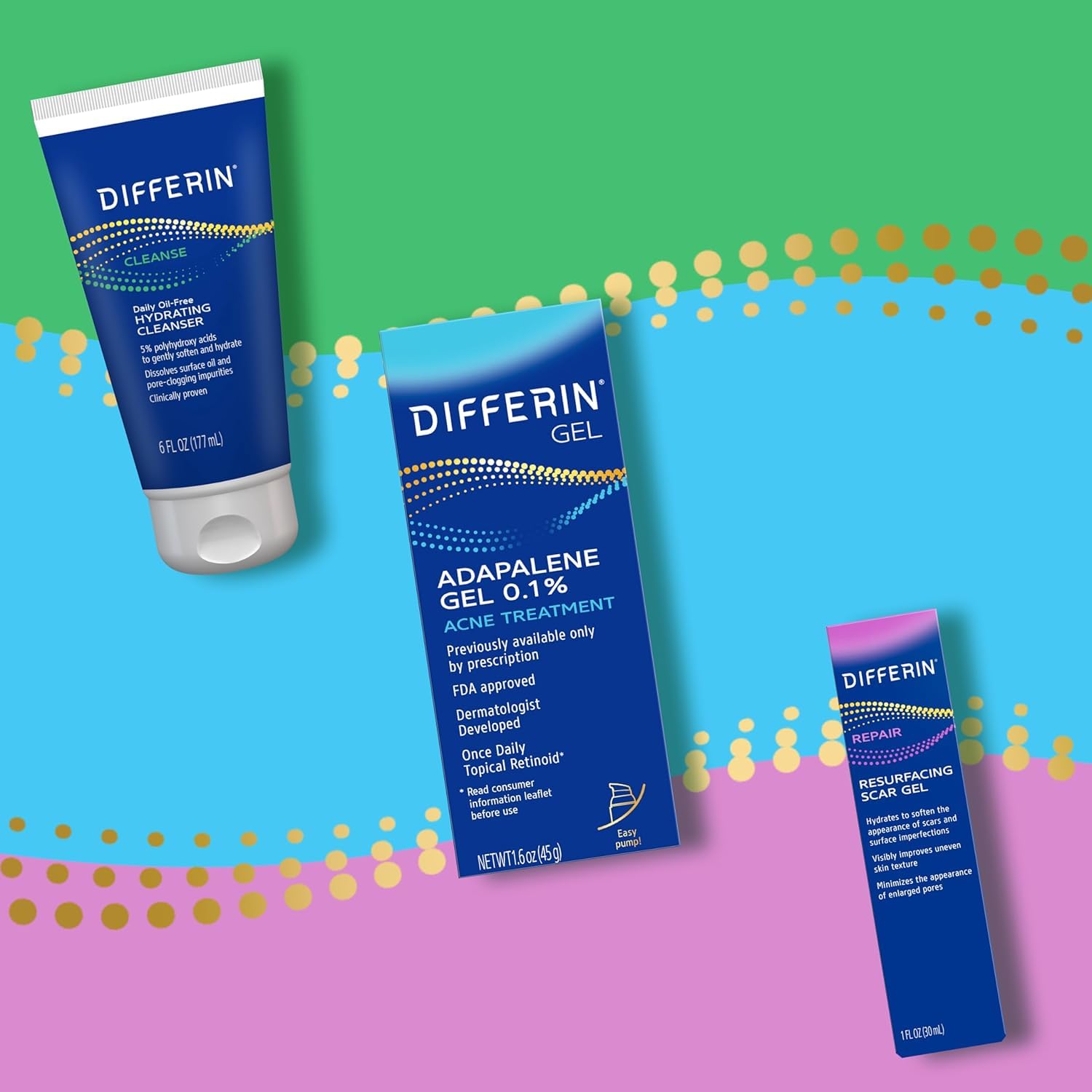 Differin Acne Scar Spot Treatment – Dermatologist-Tested, Fragrance-Free Care for Sensitive Skin, 1 Oz