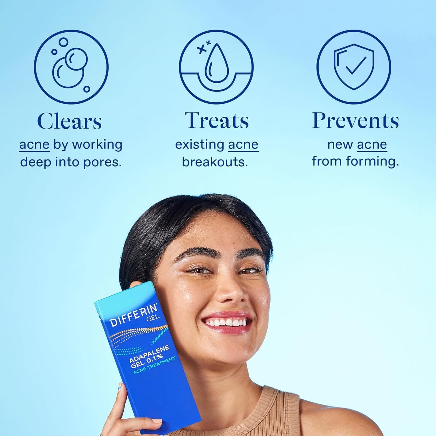 Differin Acne Treatment Gel – Gentle, Dermatologist-Tested Option for Sensitive Skin