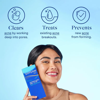 Differin Acne Treatment Gel – Gentle, Dermatologist-Tested Option for Sensitive Skin